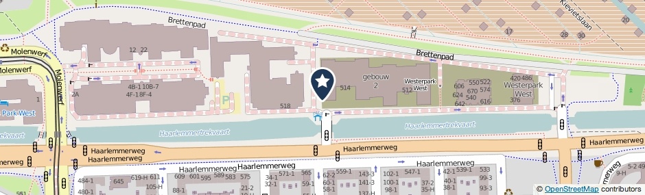 Kaartweergave Haarlemmerweg 1166-L in Amsterdam