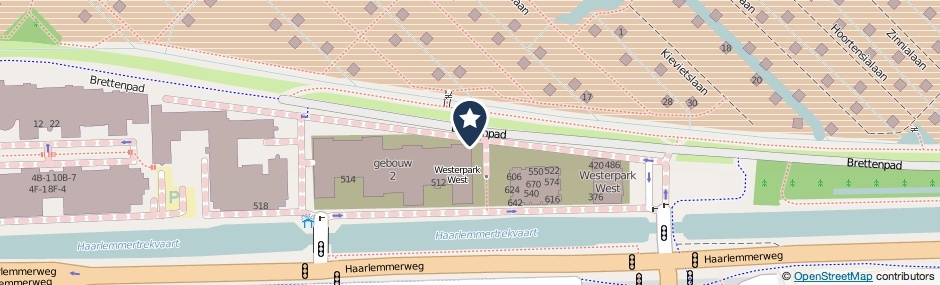 Kaartweergave Haarlemmerweg 810 in Amsterdam