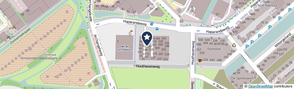 Kaartweergave Haparandaweg 102 in Amsterdam
