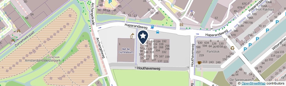 Kaartweergave Haparandaweg 12 in Amsterdam