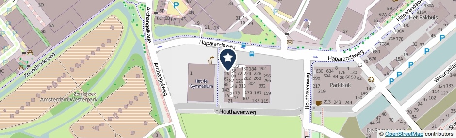 Kaartweergave Haparandaweg 14 in Amsterdam