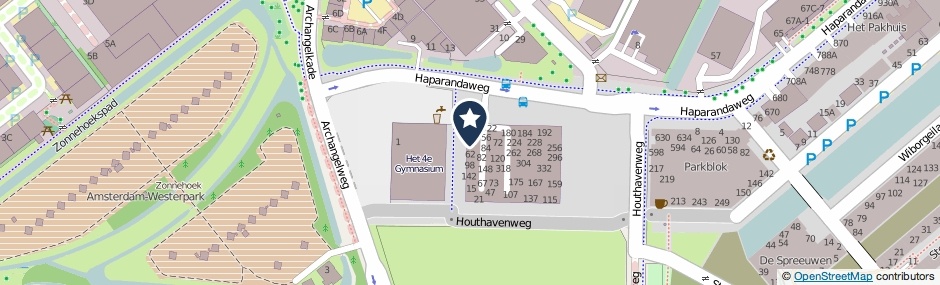Kaartweergave Haparandaweg 26 in Amsterdam