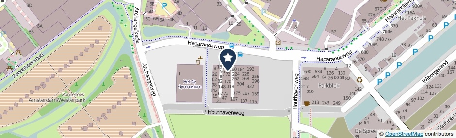 Kaartweergave Haparandaweg 40 in Amsterdam