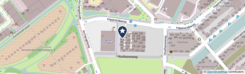 Kaartweergave Haparandaweg 42 in Amsterdam