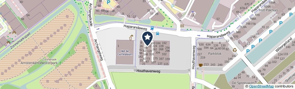 Kaartweergave Haparandaweg 52 in Amsterdam