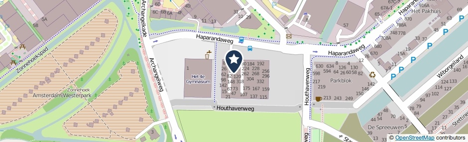 Kaartweergave Haparandaweg 86 in Amsterdam
