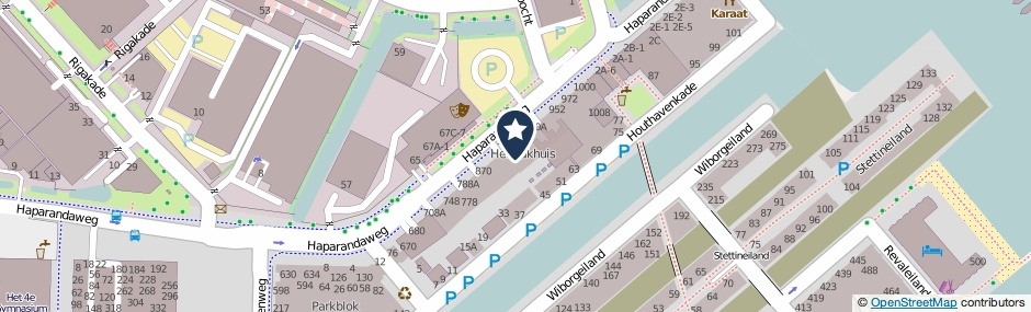 Kaartweergave Haparandaweg 910-E in Amsterdam