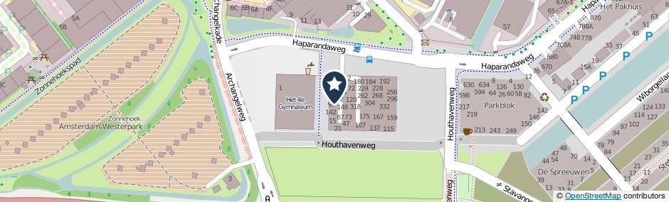 Kaartweergave Haparandaweg 92 in Amsterdam