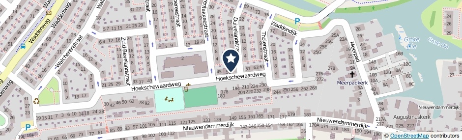 Kaartweergave Hoekschewaardweg 53 in Amsterdam