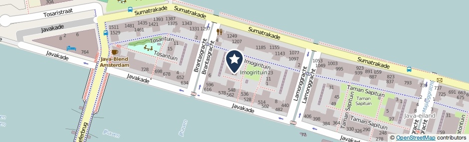 Kaartweergave Imogirituin 33 in Amsterdam