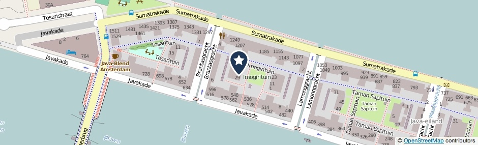 Kaartweergave Imogirituin 41 in Amsterdam
