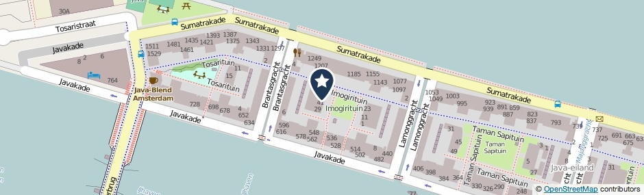 Kaartweergave Imogirituin 49 in Amsterdam