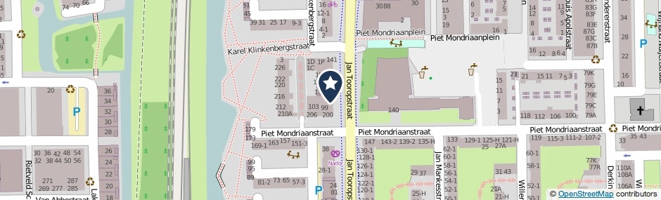 Kaartweergave Jan Tooropstraat 117 in Amsterdam