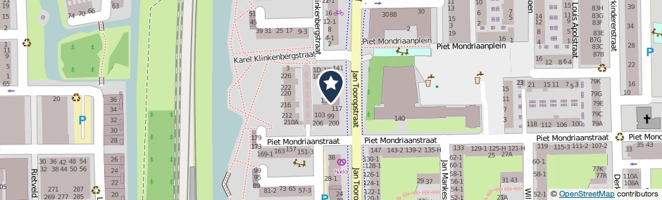 Kaartweergave Jan Tooropstraat 125 in Amsterdam
