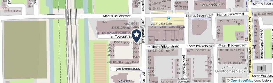 Kaartweergave Jan Tooropstraat 15-A8 in Amsterdam