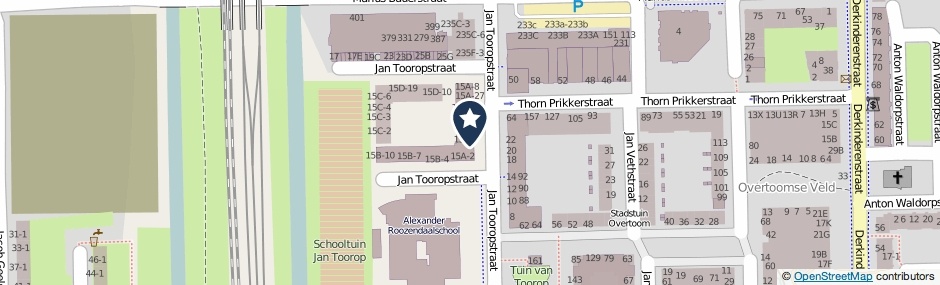 Kaartweergave Jan Tooropstraat 15-A9 in Amsterdam