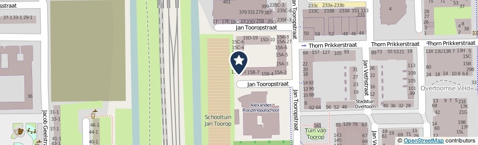Kaartweergave Jan Tooropstraat 15-B20 in Amsterdam