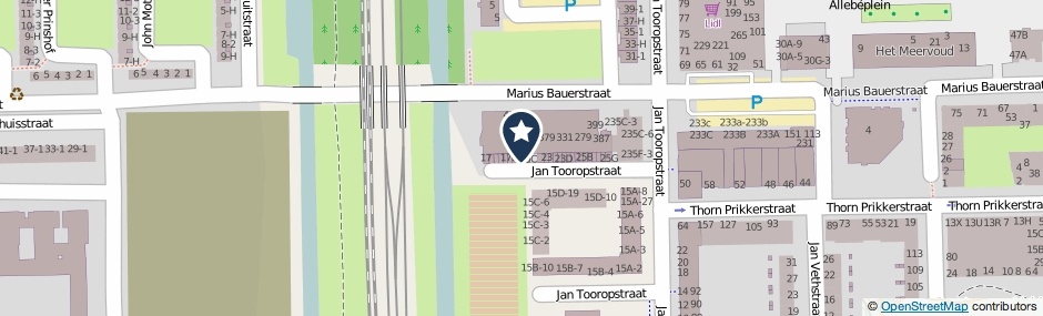 Kaartweergave Jan Tooropstraat 19-B in Amsterdam