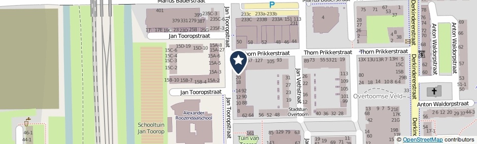 Kaartweergave Jan Tooropstraat 28-B in Amsterdam