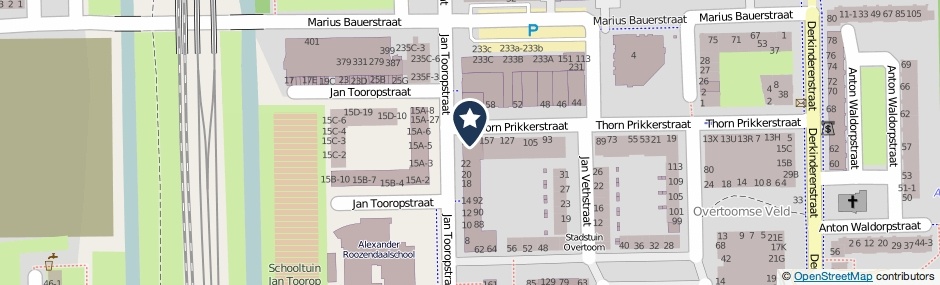 Kaartweergave Jan Tooropstraat 30-B in Amsterdam