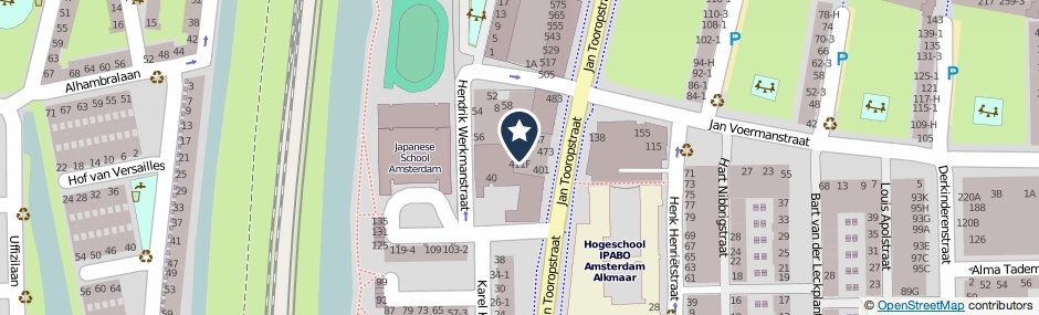 Kaartweergave Jan Tooropstraat 419-E in Amsterdam
