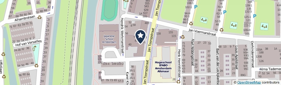 Kaartweergave Jan Tooropstraat 435 in Amsterdam