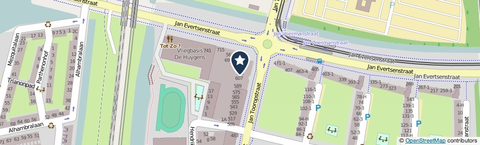 Kaartweergave Jan Tooropstraat 619 in Amsterdam