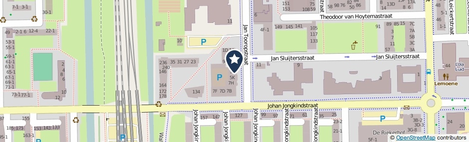 Kaartweergave Jan Tooropstraat 7-N in Amsterdam