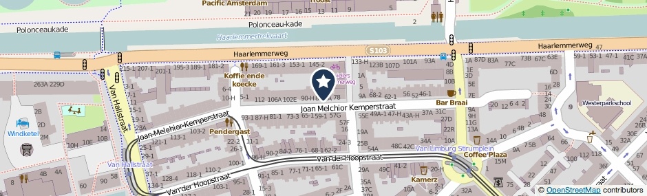 Kaartweergave Joan Melchior Kemperstraat 82-HV in Amsterdam