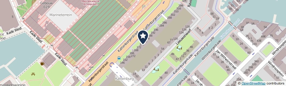 Kaartweergave Kattenburgerstraat 178 in Amsterdam