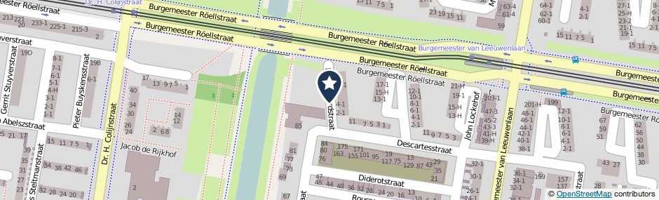 Kaartweergave Kierkegaardstraat in Amsterdam