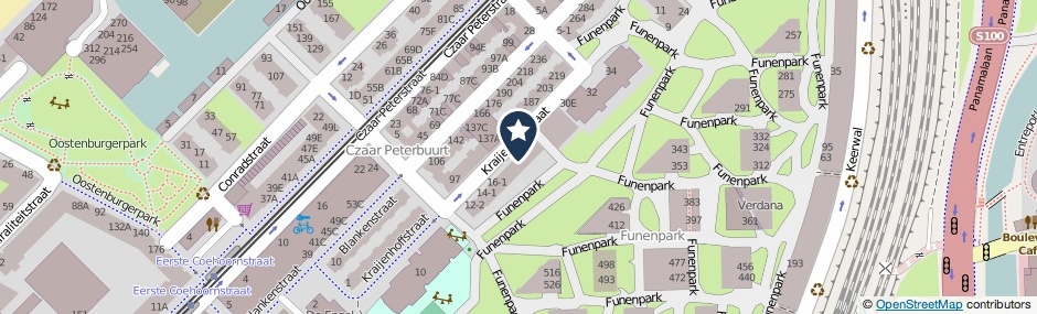 Kaartweergave Kraijenhoffstraat 20-1 in Amsterdam