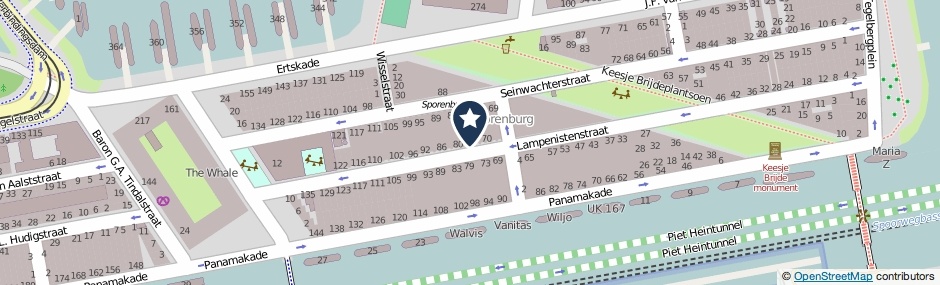 Kaartweergave Lampenistenstraat 76 in Amsterdam