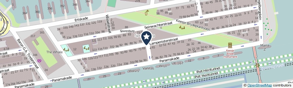 Kaartweergave Lampenistenstraat in Amsterdam