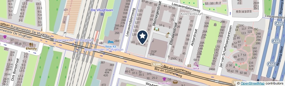 Kaartweergave Leeuwendalersweg 183 in Amsterdam