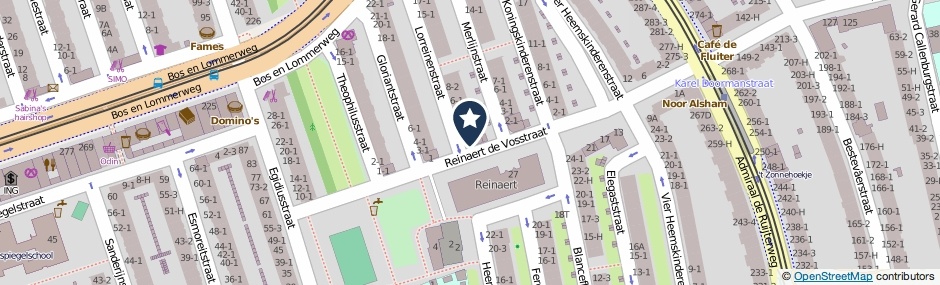 Kaartweergave Lorreinenstraat 1-2 in Amsterdam