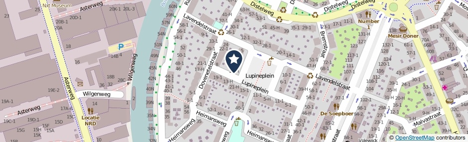 Kaartweergave Lupineplein 25-1 in Amsterdam