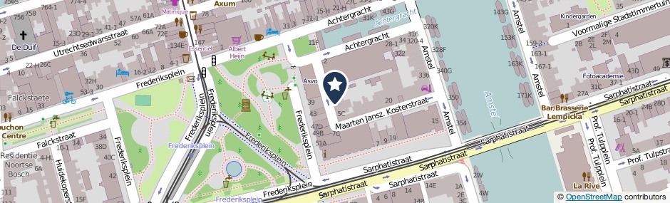 Kaartweergave Maarten Jansz. Kosterstraat 3-A in Amsterdam