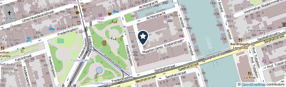 Kaartweergave Maarten Jansz. Kosterstraat 4-A in Amsterdam