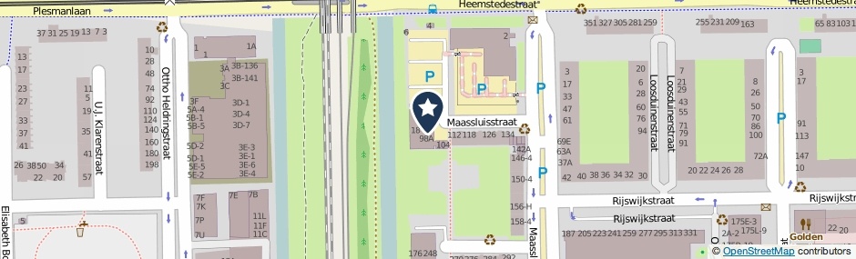 Kaartweergave Maassluisstraat 84 in Amsterdam