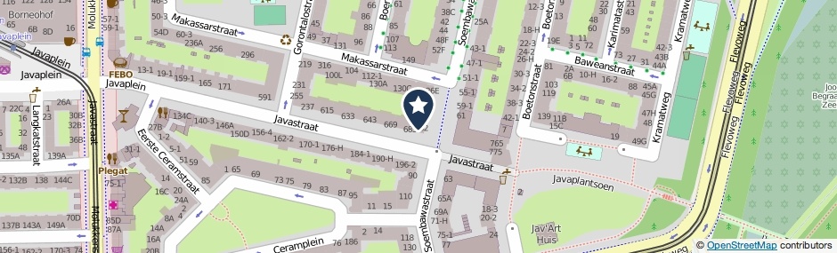 Kaartweergave Makassarstraat 126-K in Amsterdam