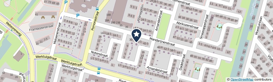 Kaartweergave Mandarijnenstraat 34-1 in Amsterdam