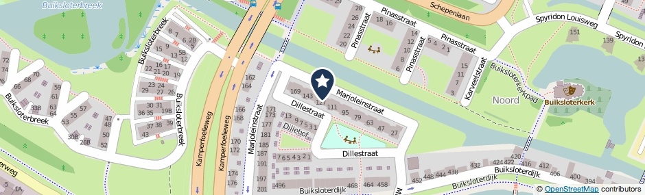 Kaartweergave Marjoleinstraat 115 in Amsterdam