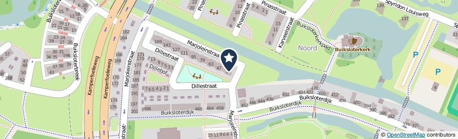 Kaartweergave Marjoleinstraat 19 in Amsterdam