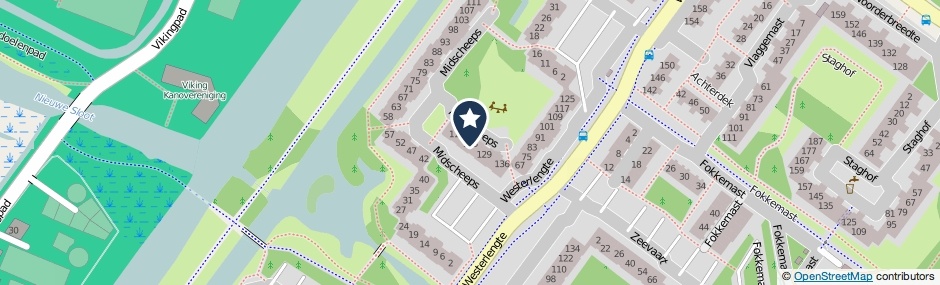 Kaartweergave Midscheeps 123 in Amsterdam