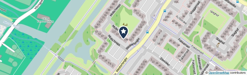 Kaartweergave Midscheeps 131 in Amsterdam