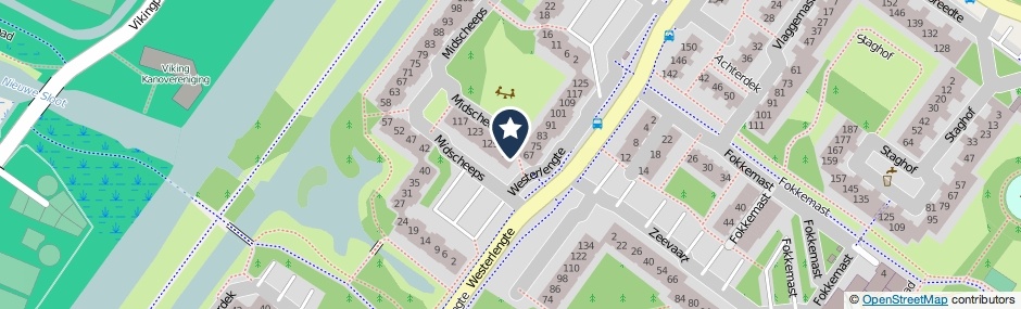 Kaartweergave Midscheeps 137 in Amsterdam