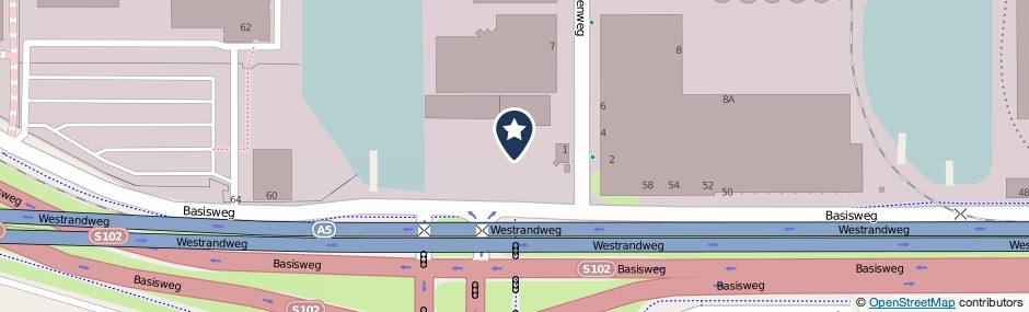 Kaartweergave Moezelhavenweg 1 in Amsterdam