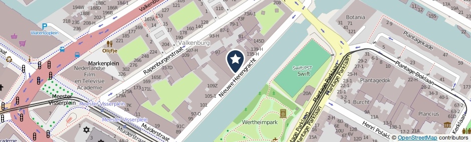 Kaartweergave Nieuwe Herengracht 121-2 in Amsterdam