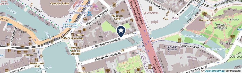 Kaartweergave Nieuwe Herengracht 47 in Amsterdam